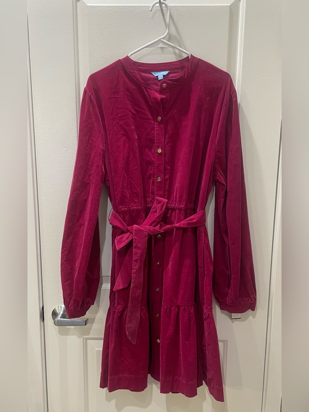 NEW…Draper James Tie-Waist Long Sleeve Dress - Picture 3 of 5